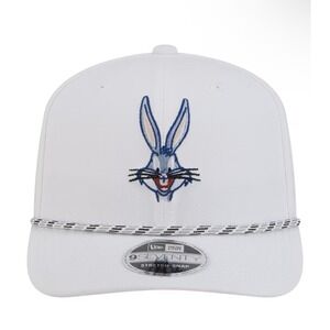 Bugs Bunny Looney Tunes New Era Rope 9SEVENTY Stretch-Snap Adjustable Hat White